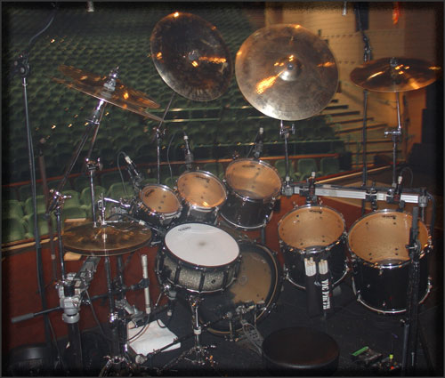 Gary Moffatt’s Pearl drum kit